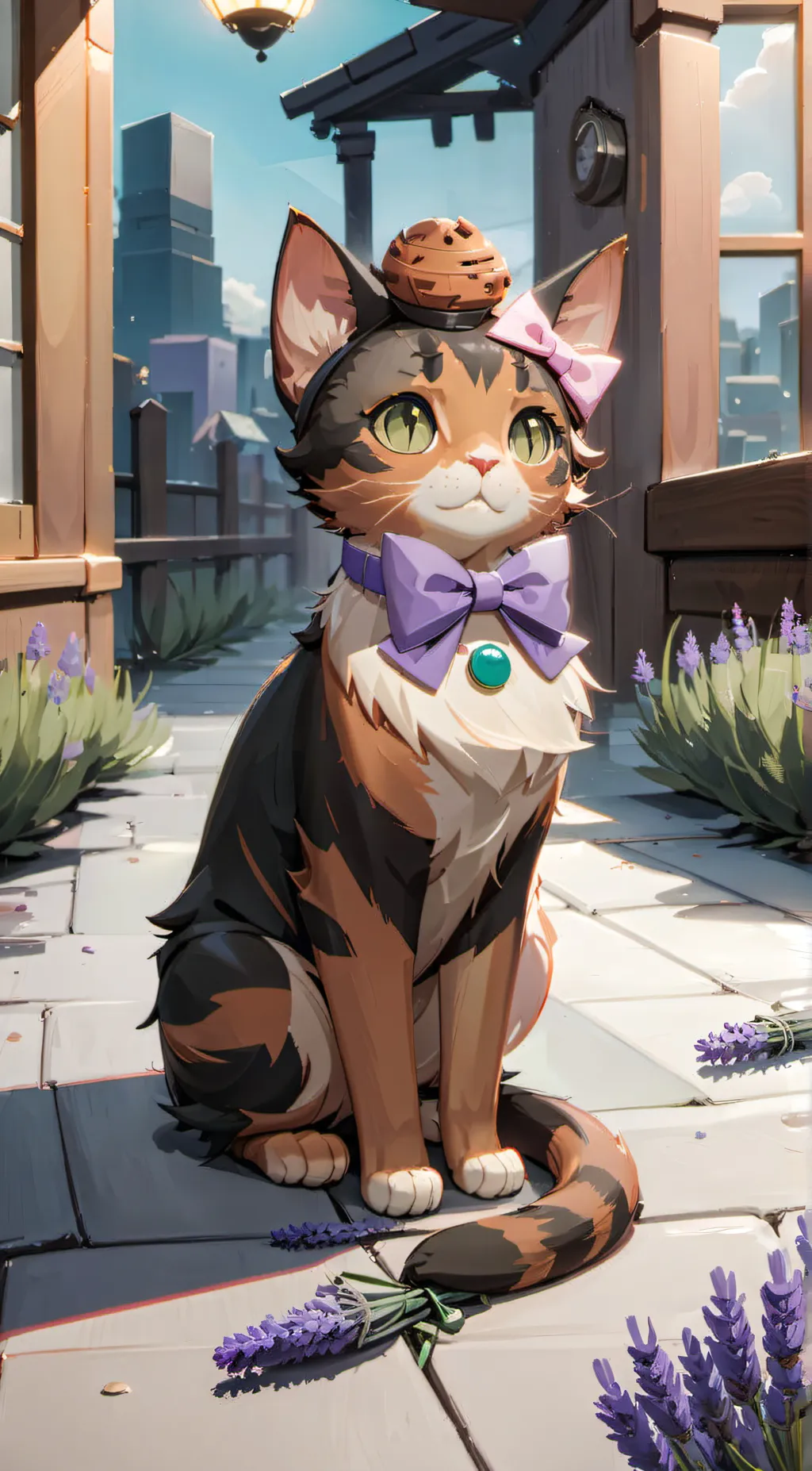 ai character: rag cat! background