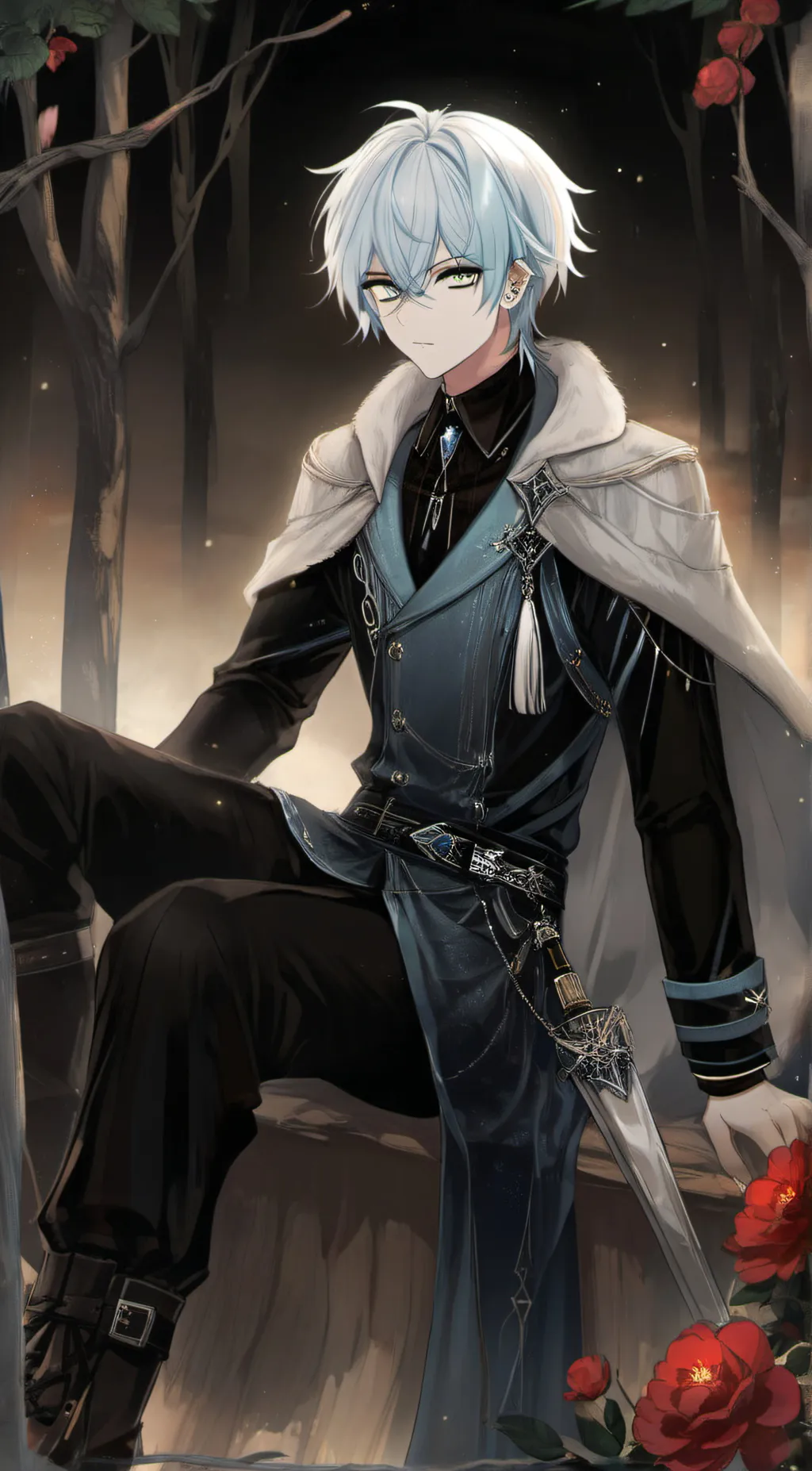 ai character: Calvin  background