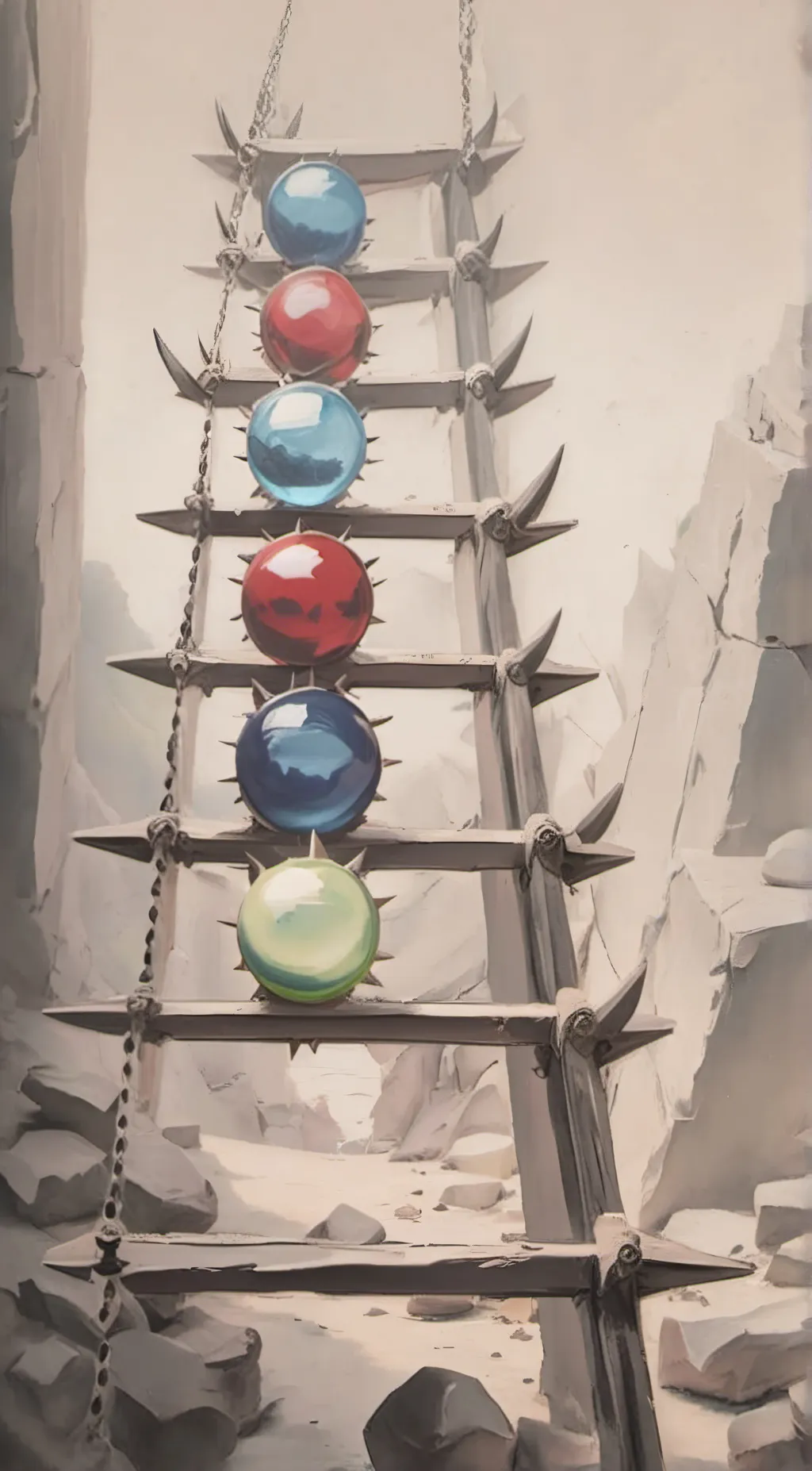 ai character: marble race background