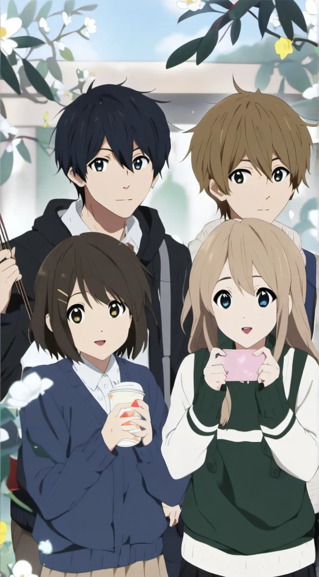 ai character: sophi,mia,char,axe background