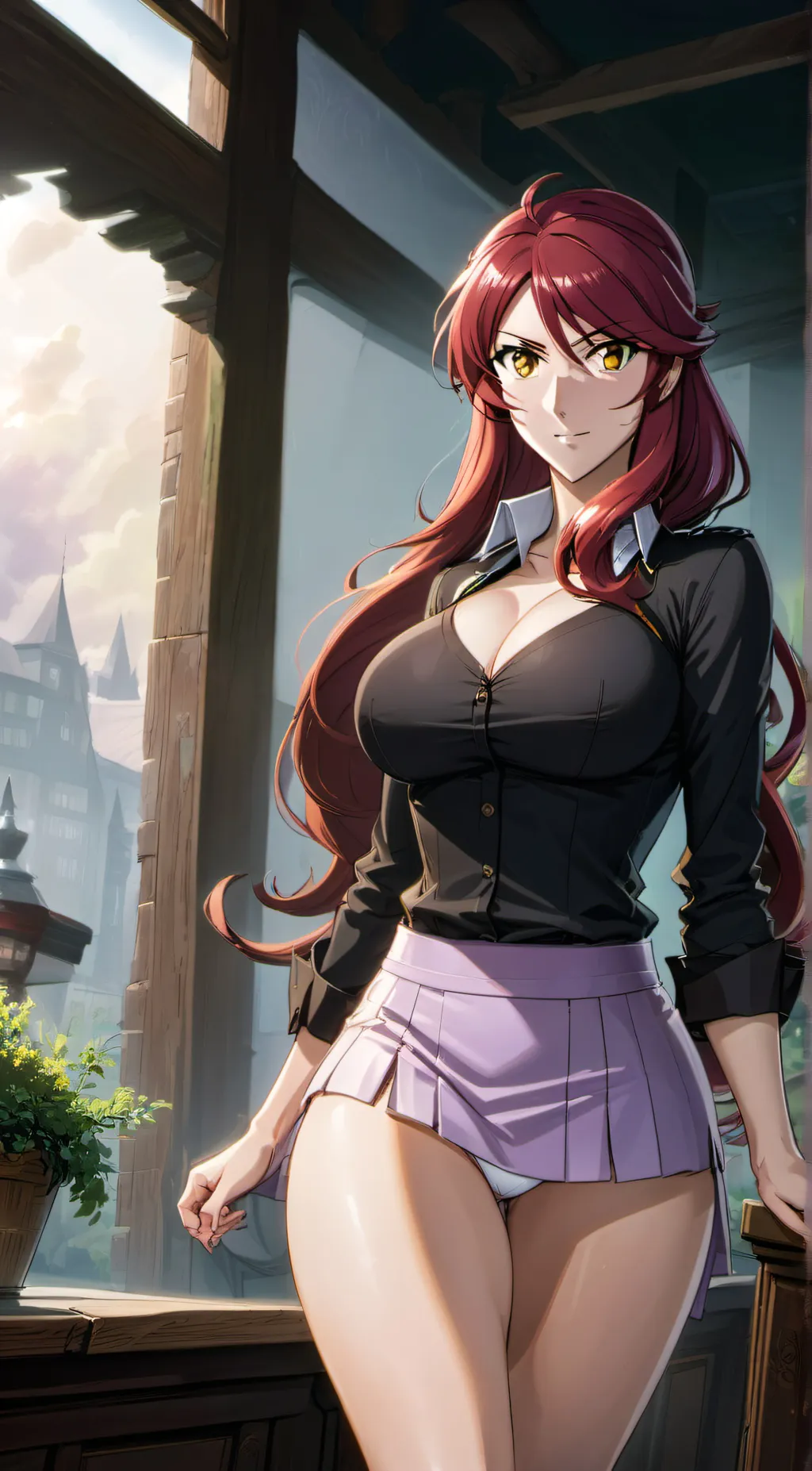 ai character: Emi Isuzu  background