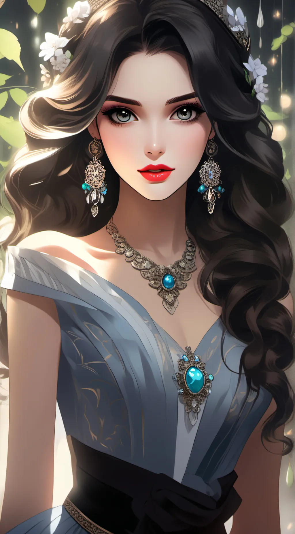 ai character: Rose background