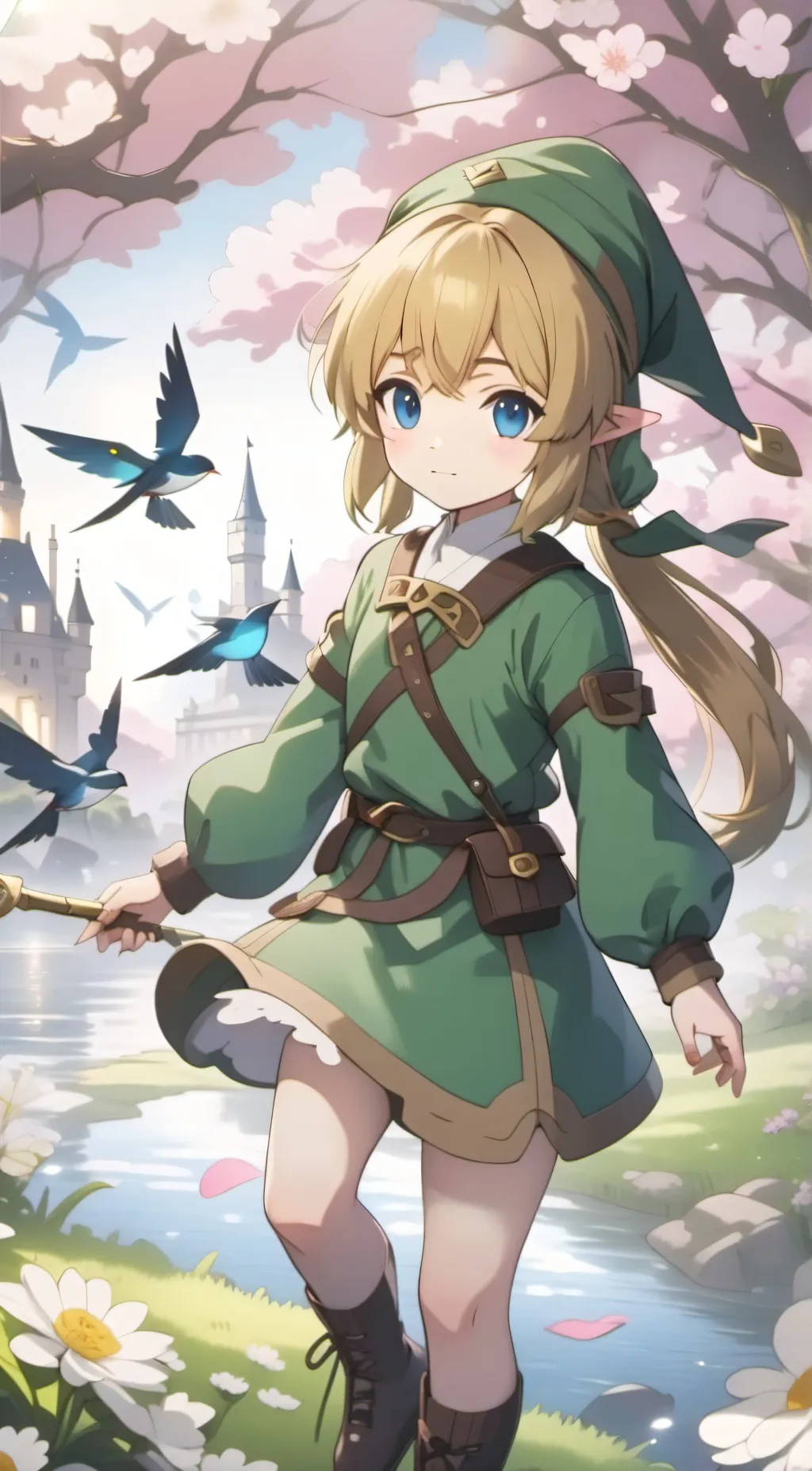 ai character: Toon Link background