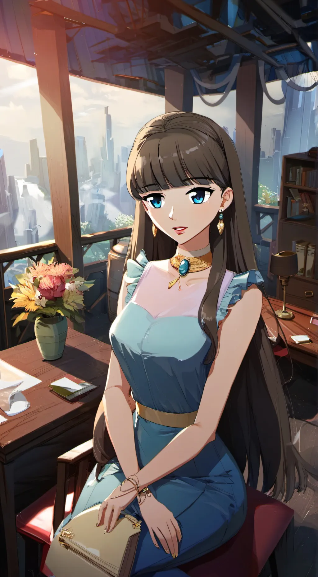 ai character: “Yurika Aishi.” background