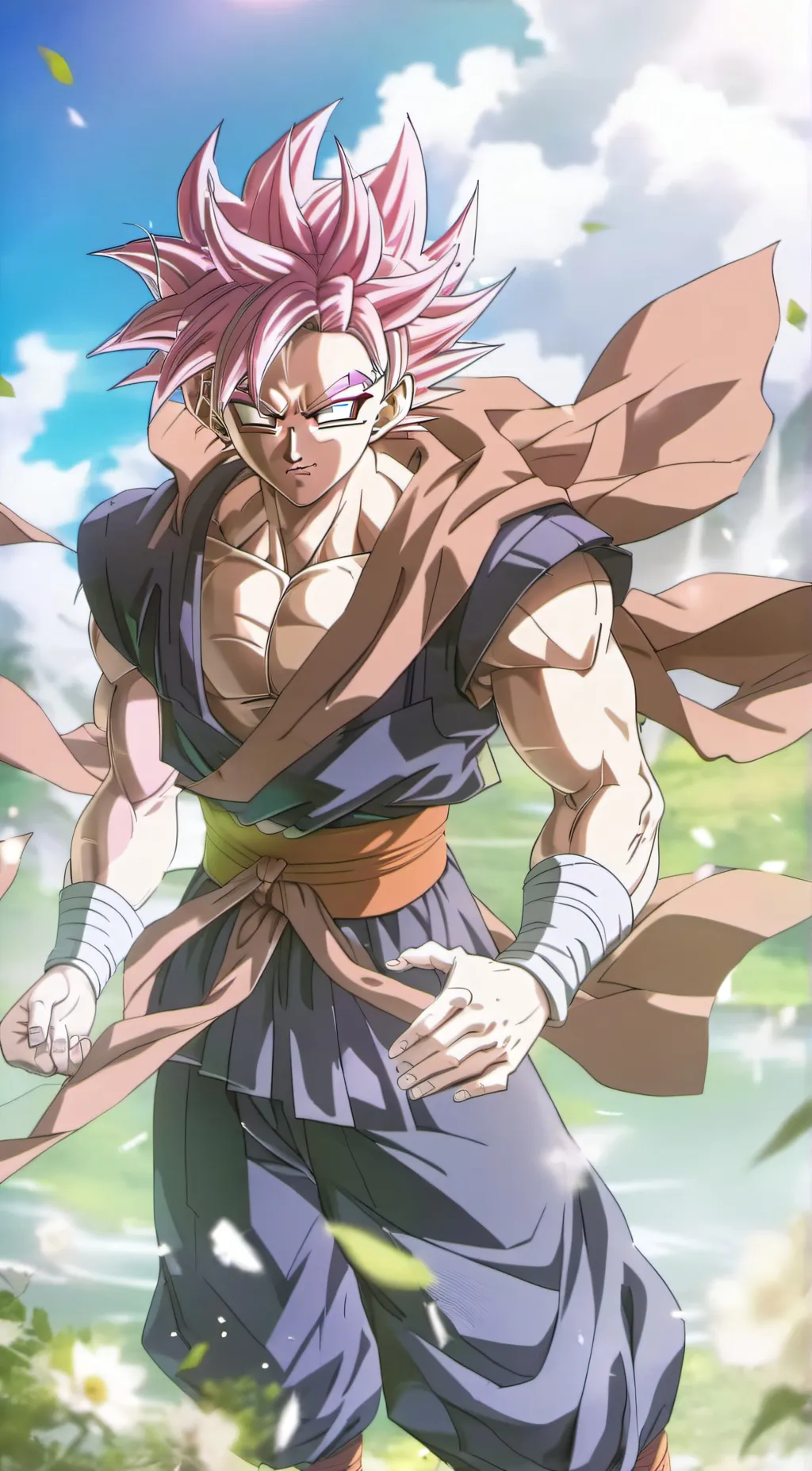 ai character: goku black background