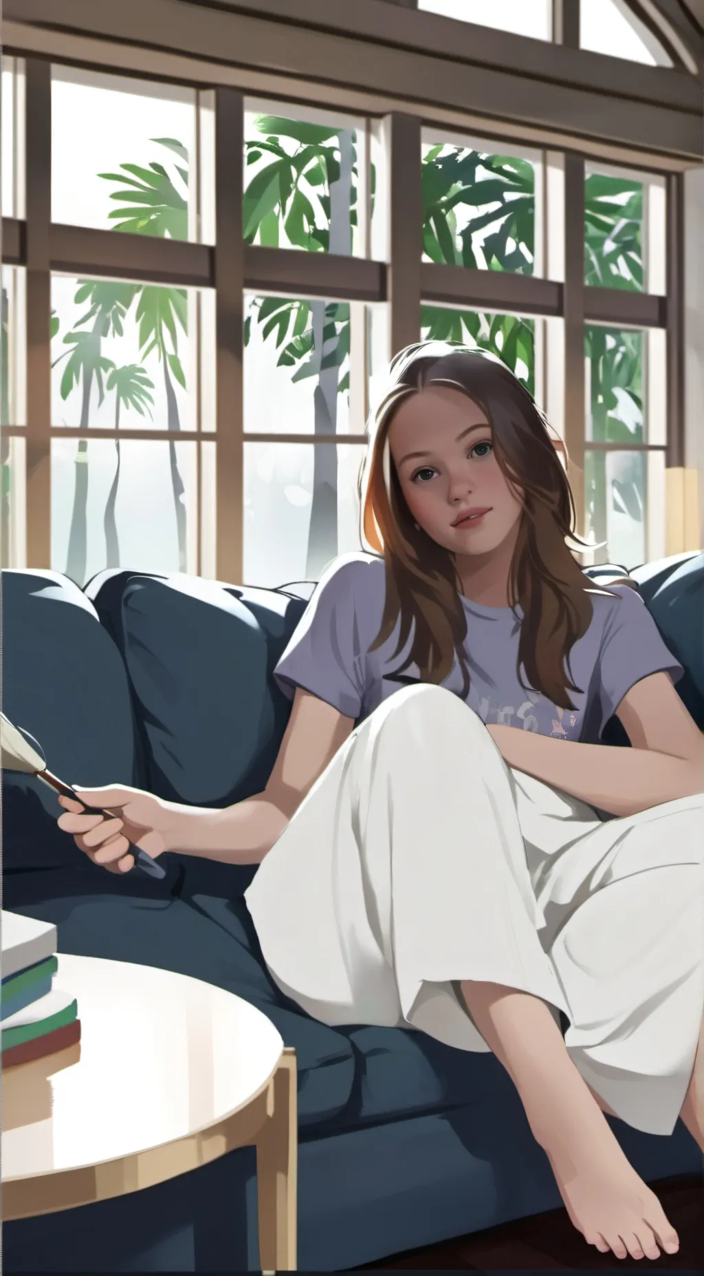 ai character: Rose background