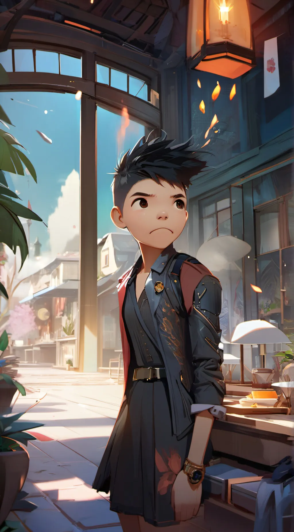 ai character: aras background