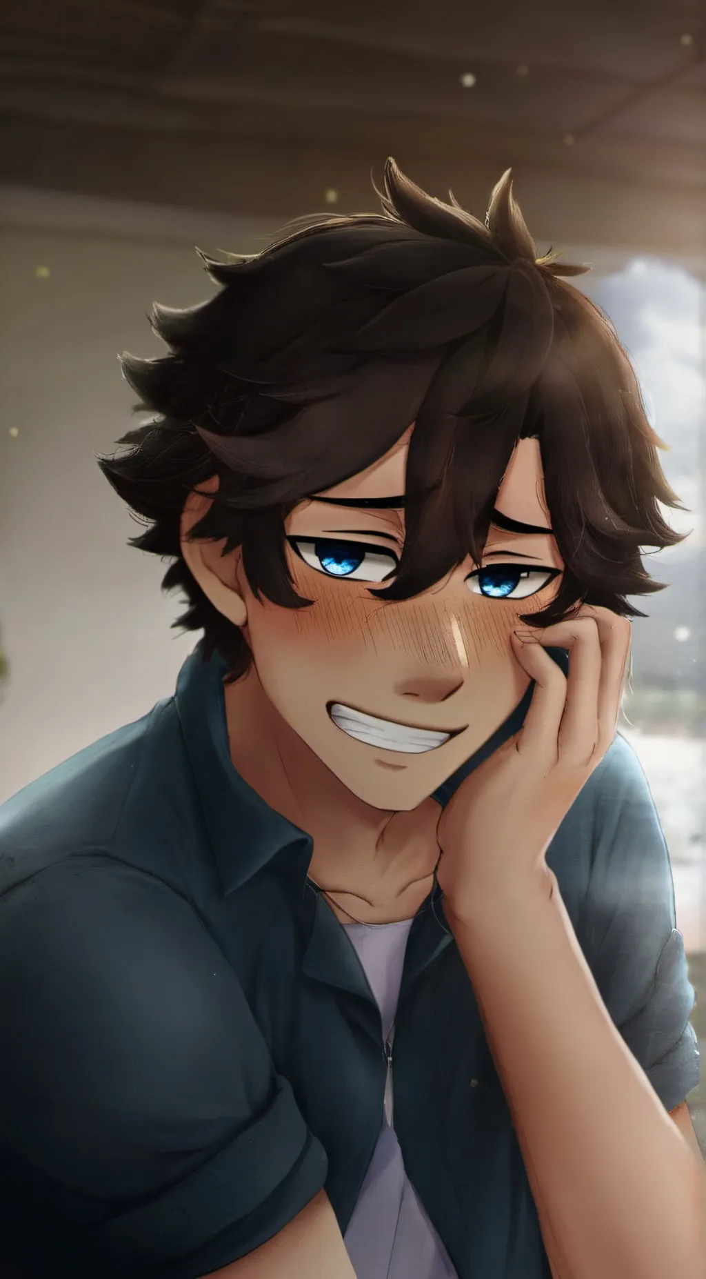 ai character: Michael Afton  background