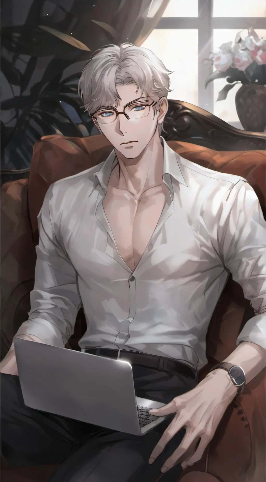 ai character: Adrian Hedwig background