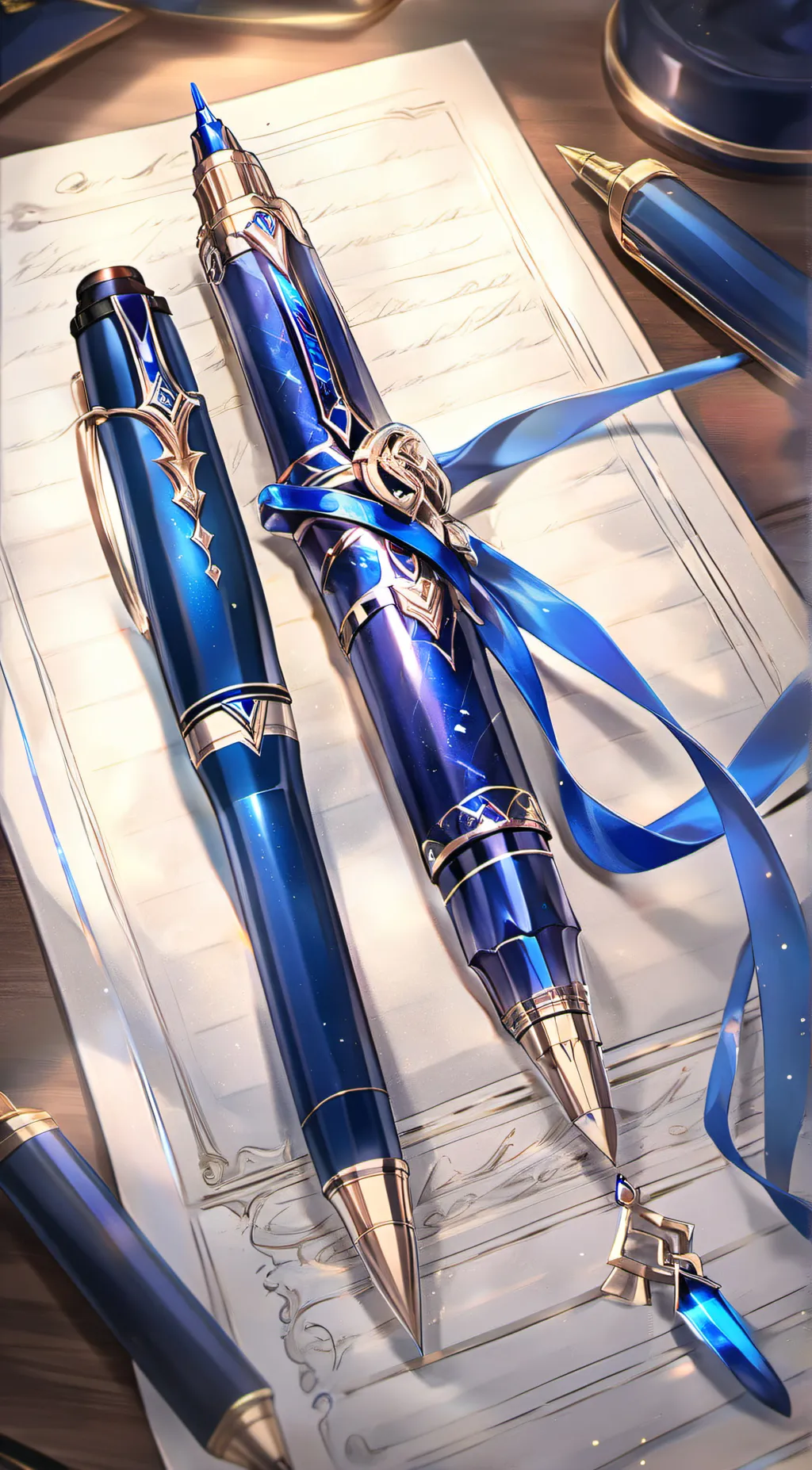 ai character: A Galaxy Magik Pen background