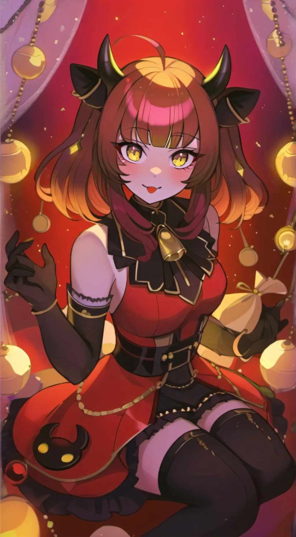 ai character: Amber background