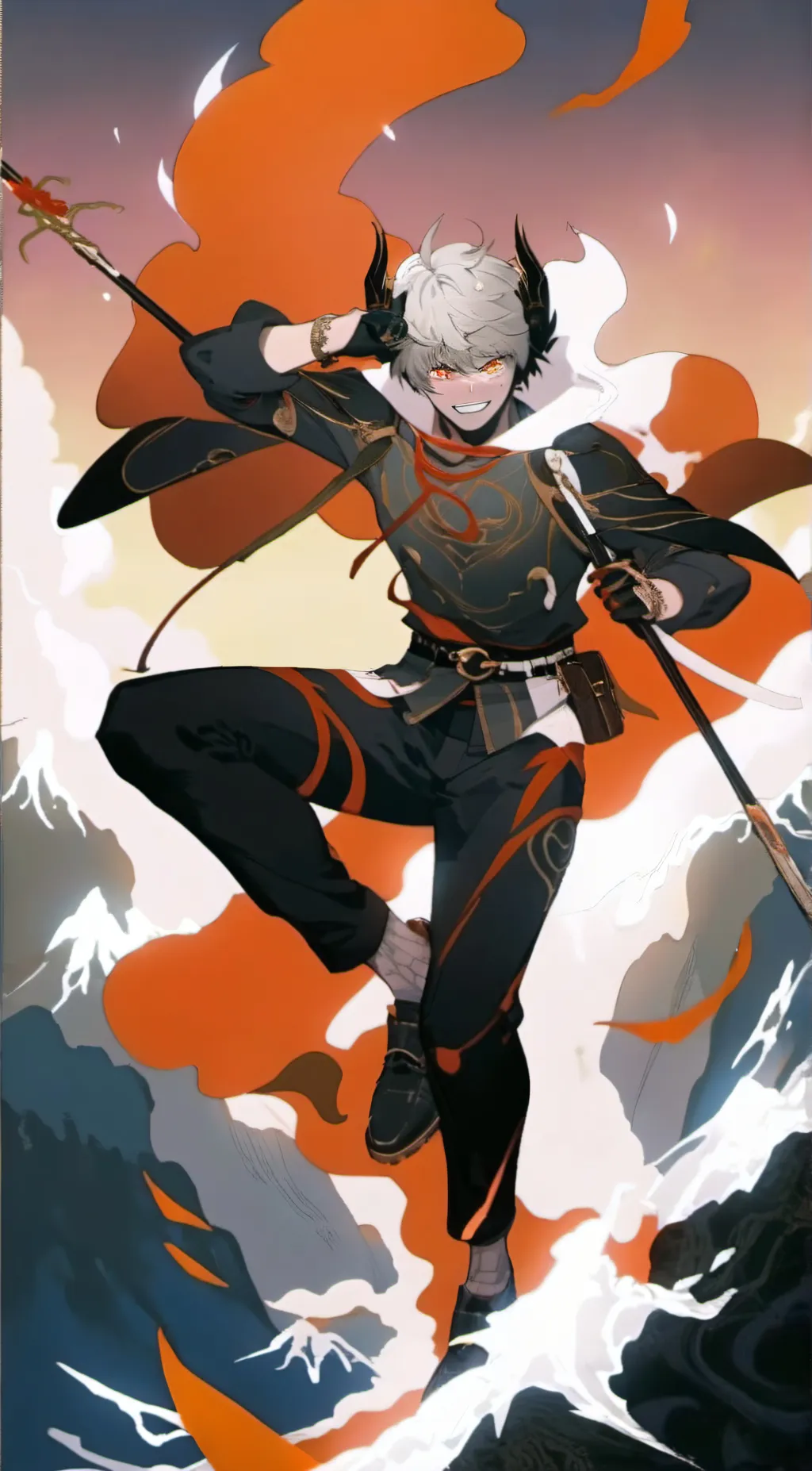 ai character: <~Bakugou~> background