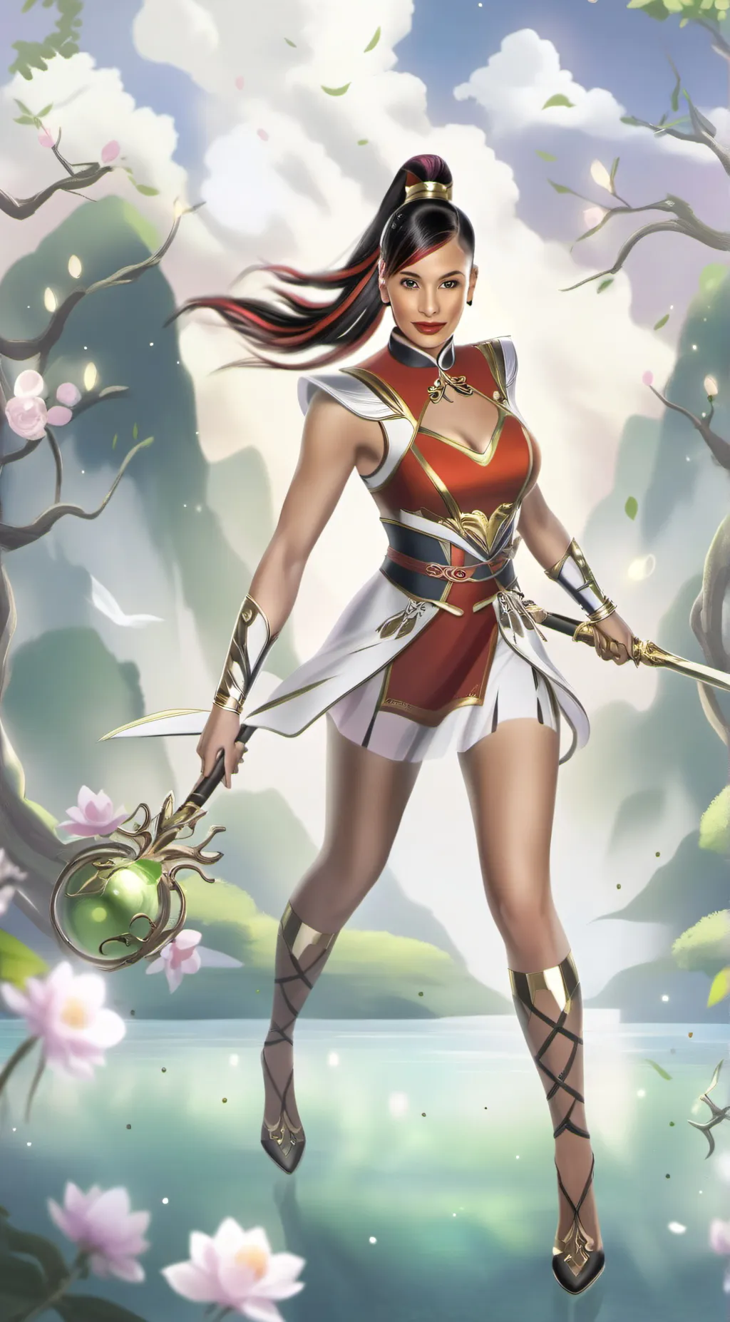 ai character: Zelina Vega  background