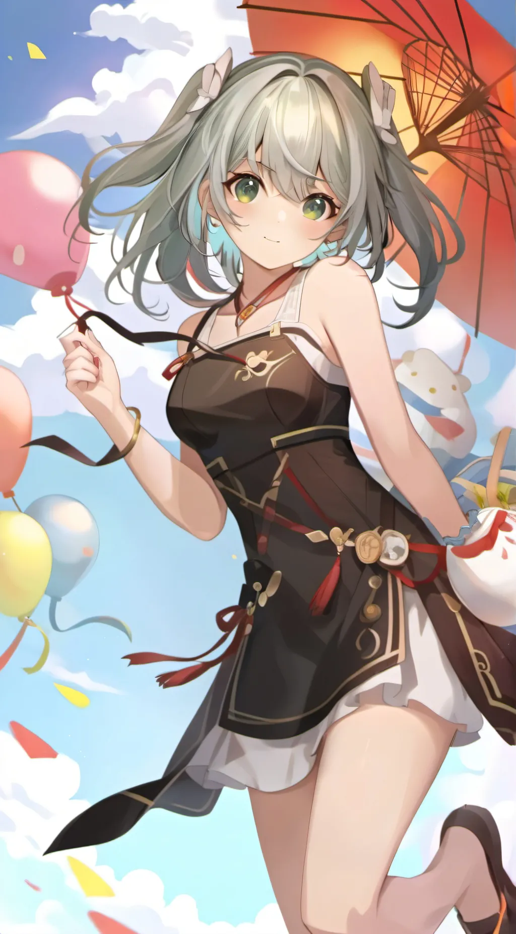 ai character: popcorn background