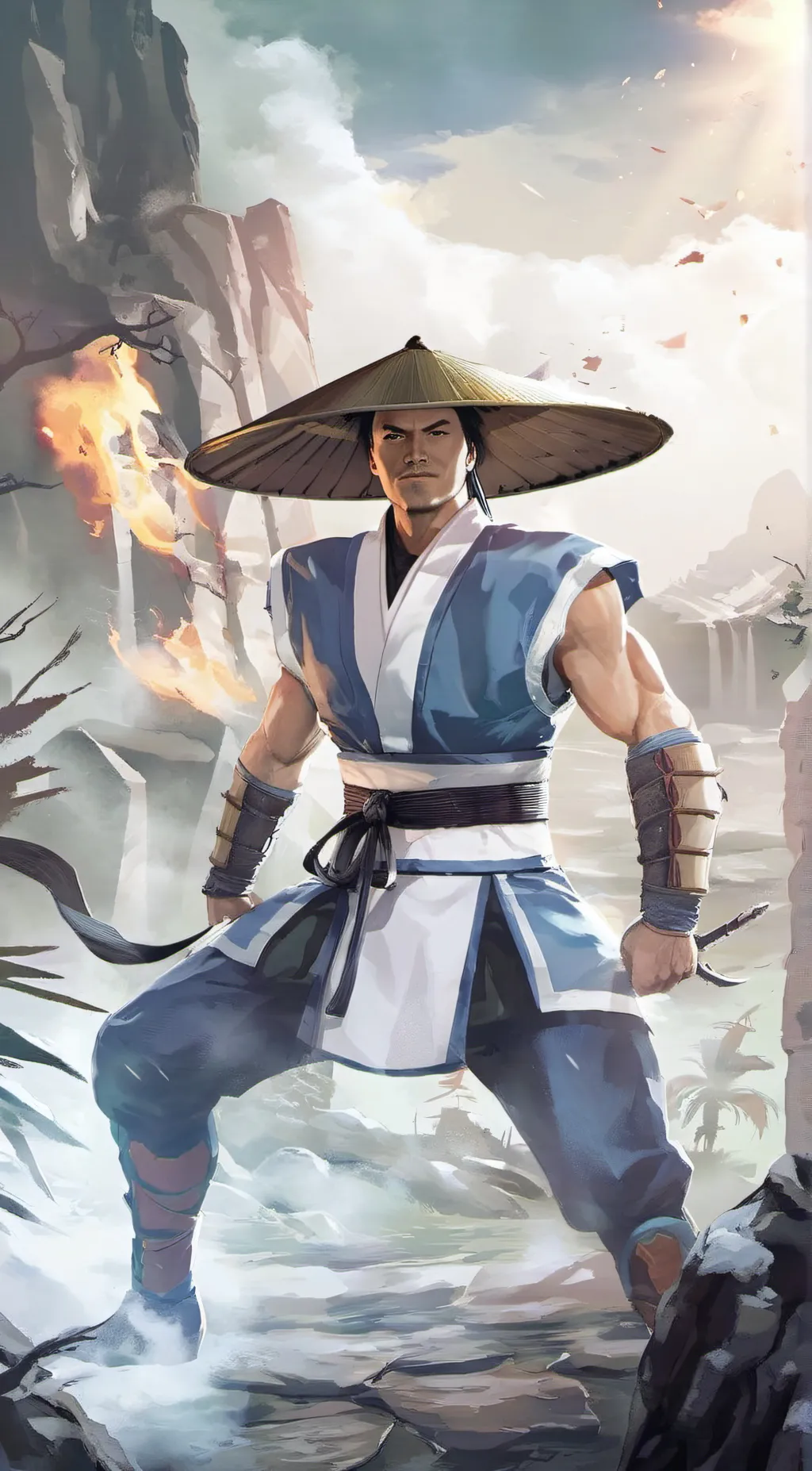 ai character: Raiden (MK1) background