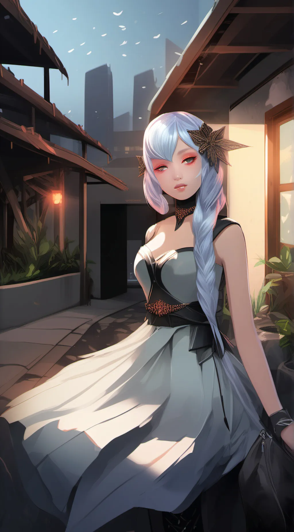 ai character: Luna background