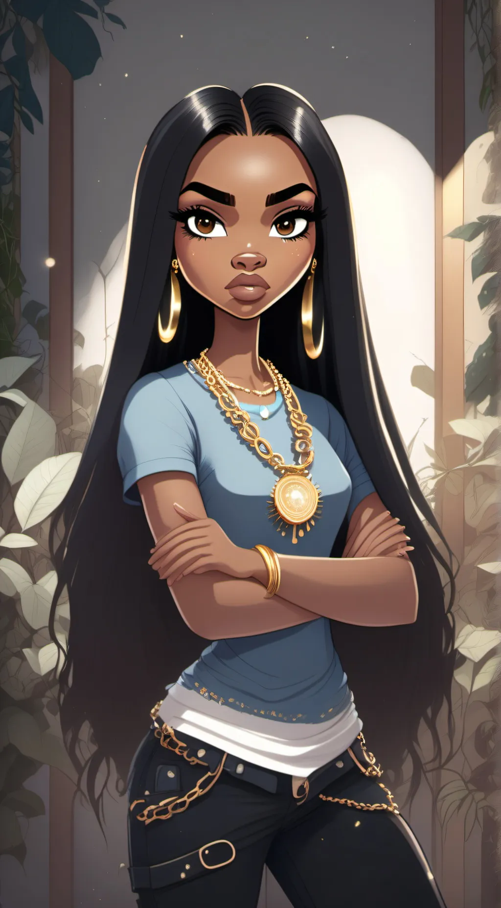 ai character: Maddy background