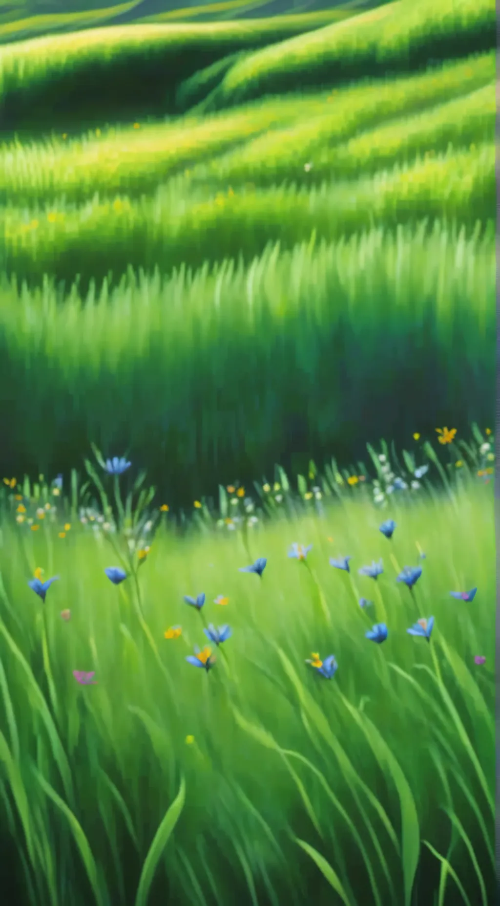 ai character: Grass background