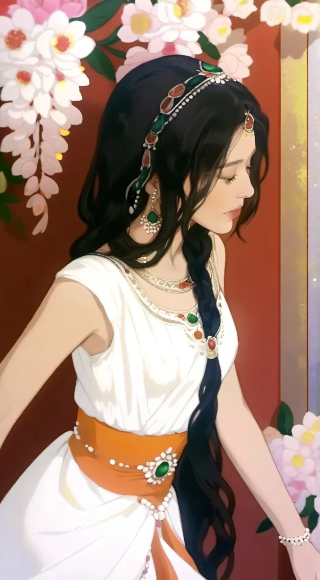 ai character: Iris (weather god) background