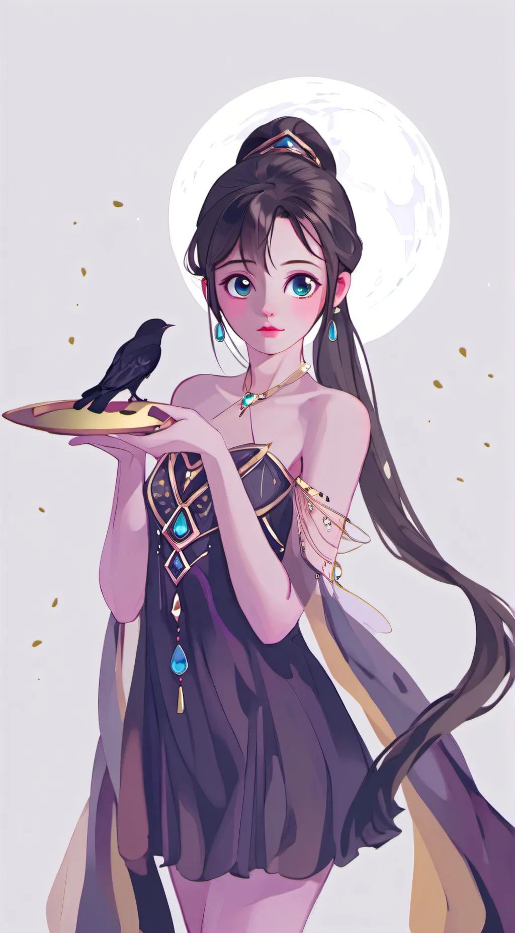 ai character: Moonlight  background