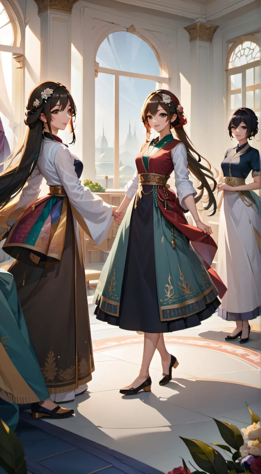 ai character: Harem background