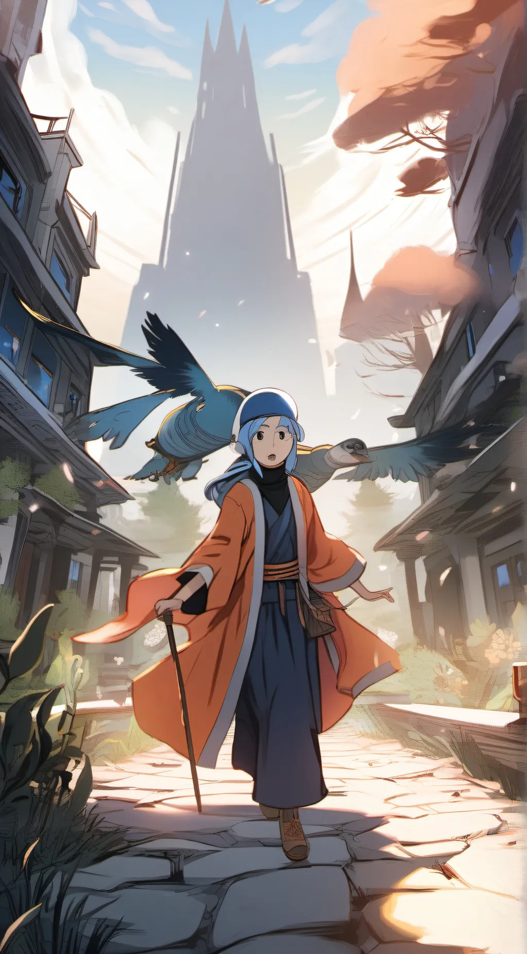 ai character: Hogwarts  background