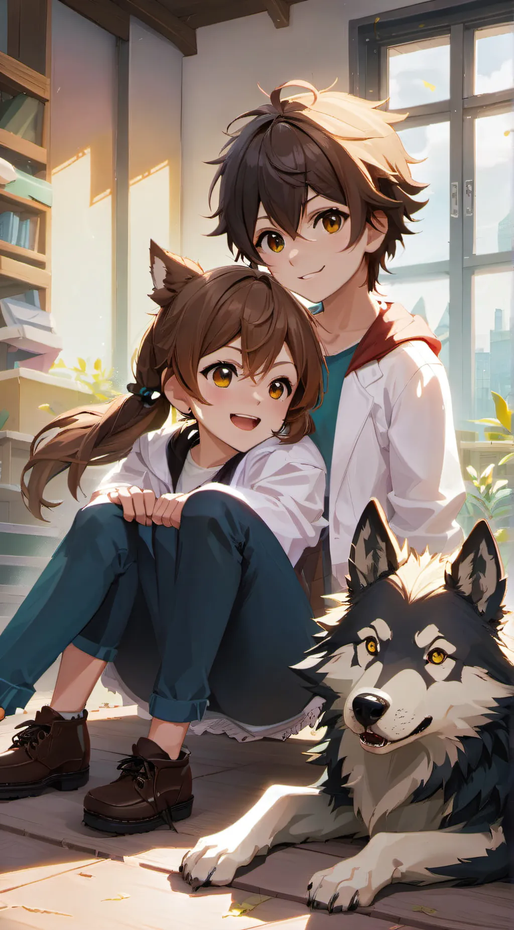 ai character: zack and mina background