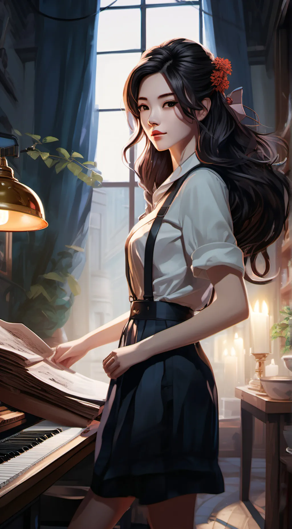 ai character: Aria background