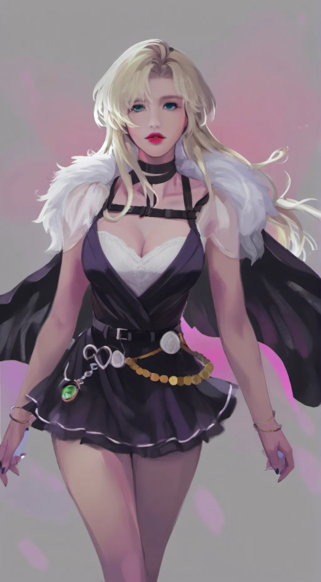 ai character: big girl background