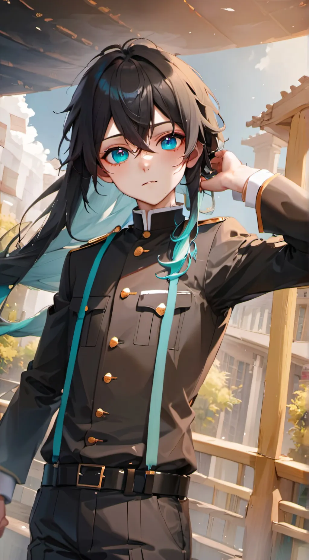 ai character: 💙Muichiro💙 background