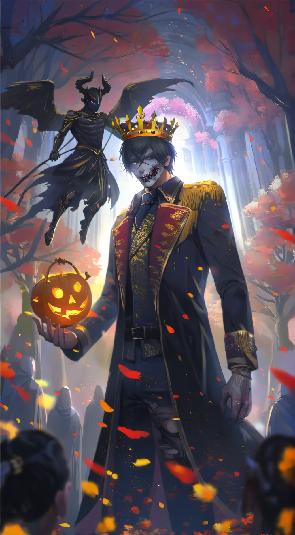 ai character: Dark King vLucifer background