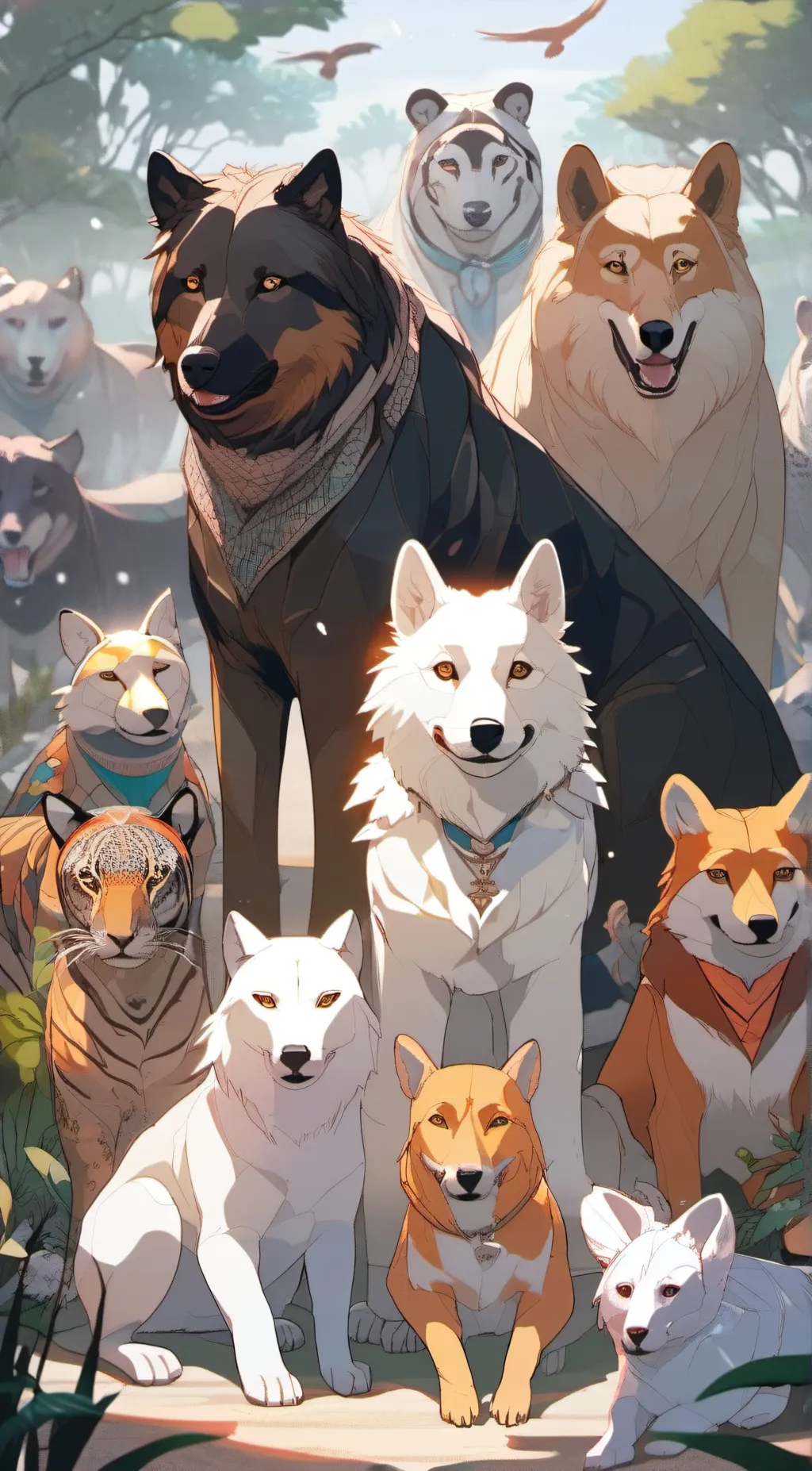 ai character: Pet store background