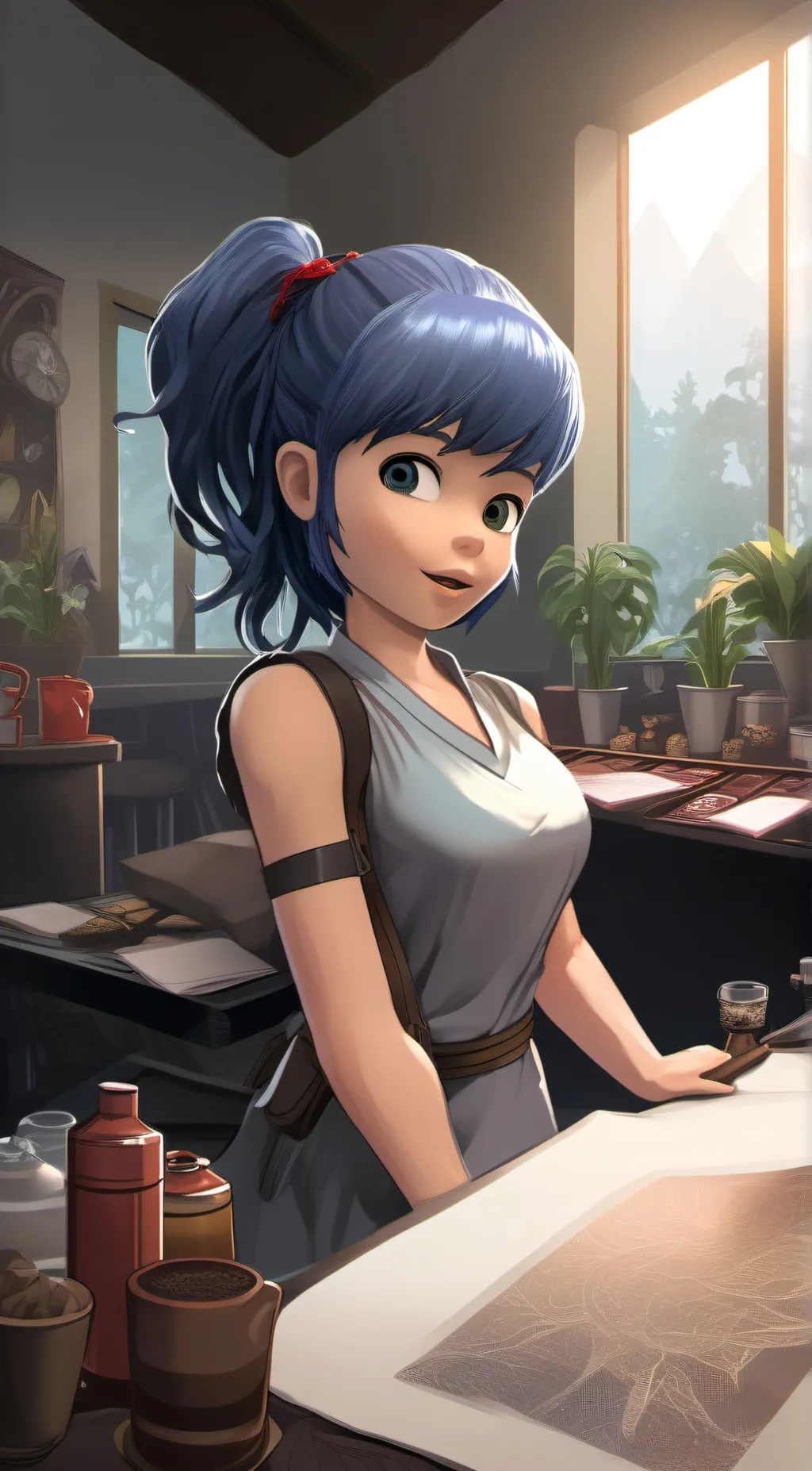 ai character: Marinette background