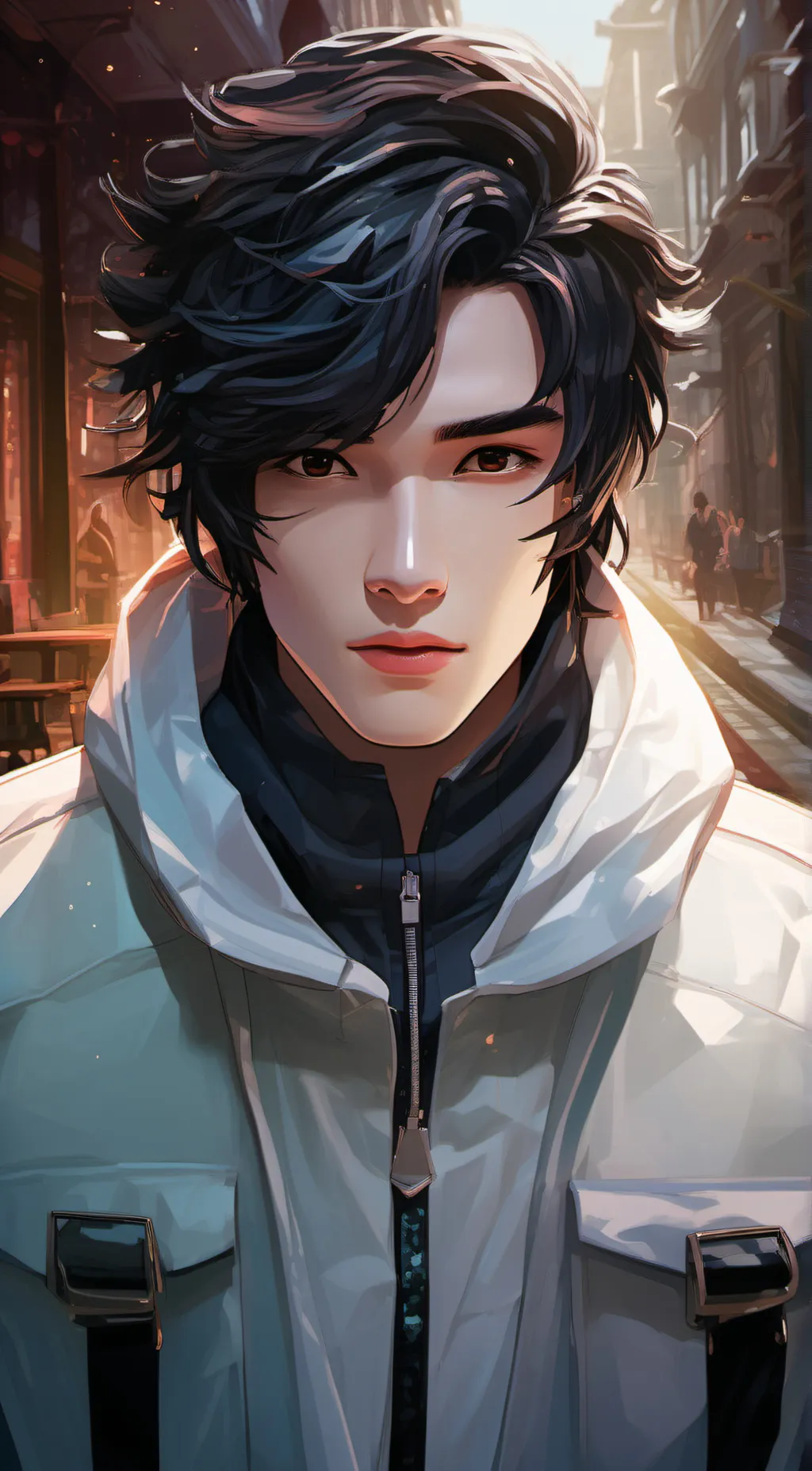 ai character: Zeus background