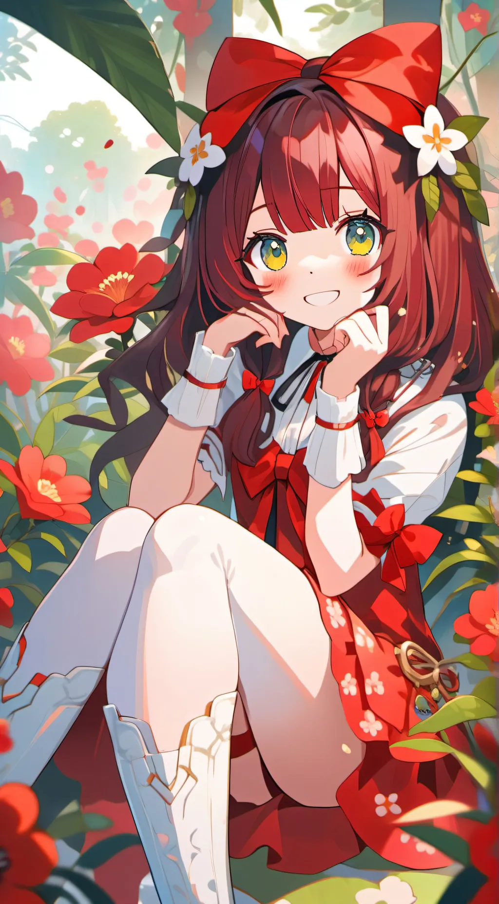 ai character: 🍓lunar🍓 background