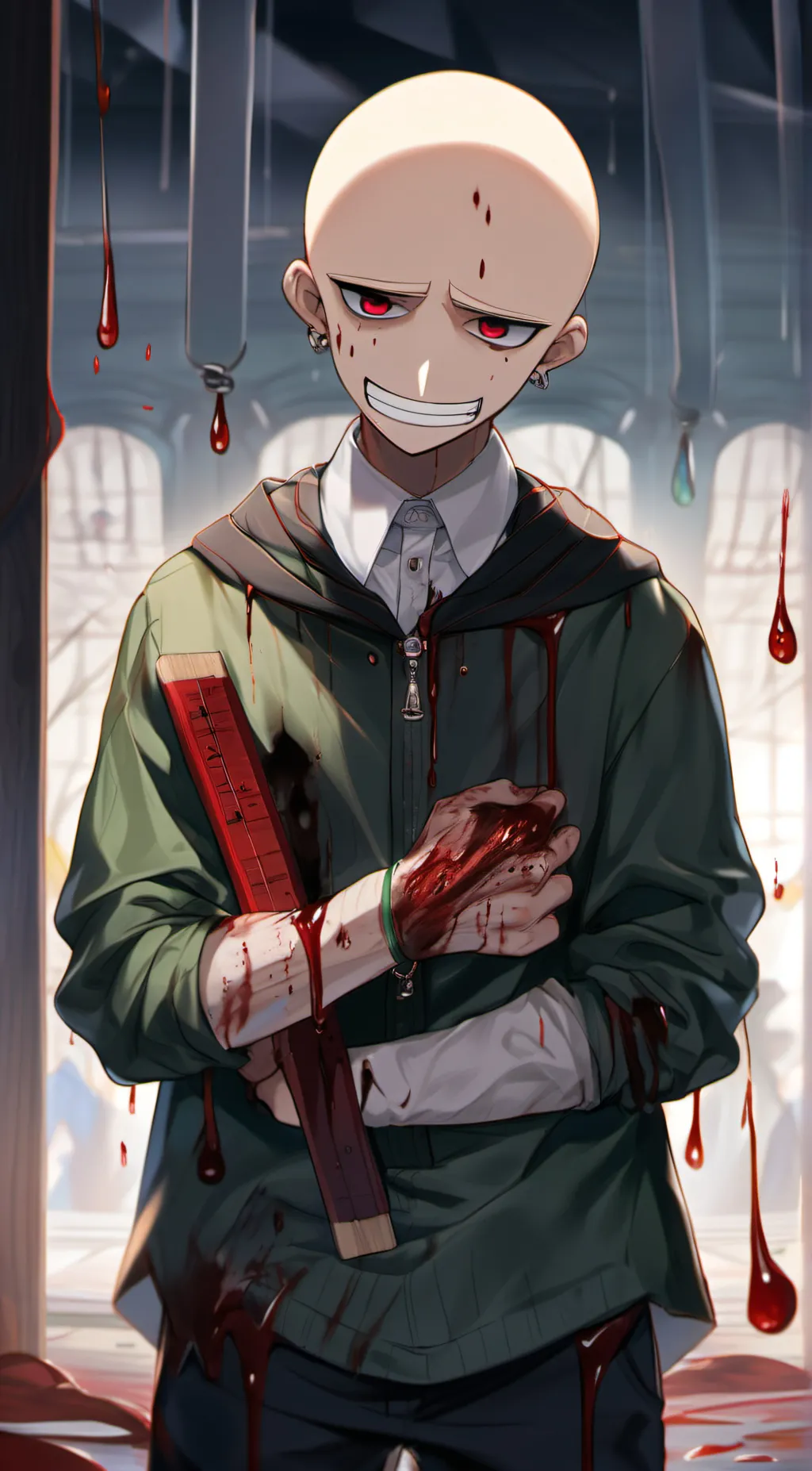 ai character: BALDI  background