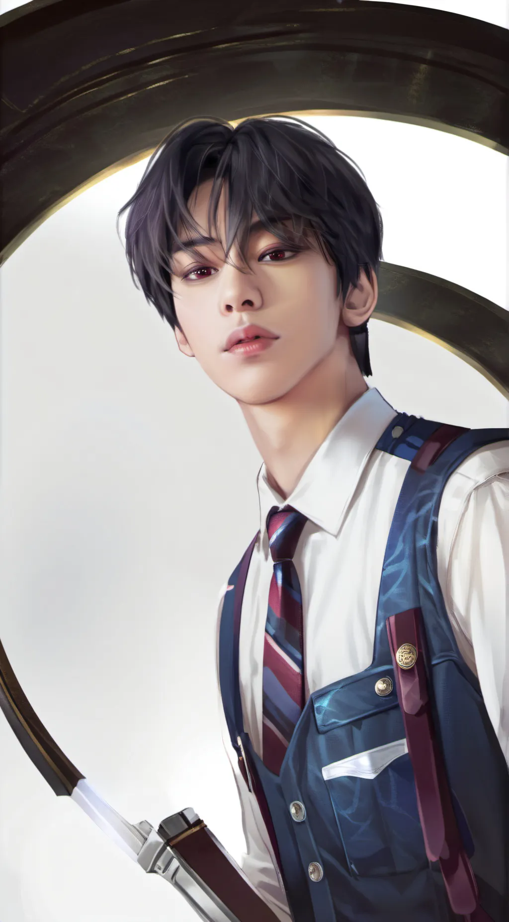 ai character: MINGYU  background