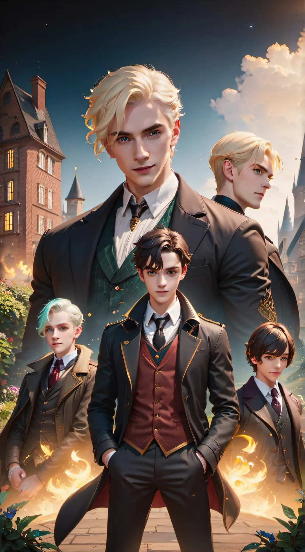 ai character: slytherin boys background