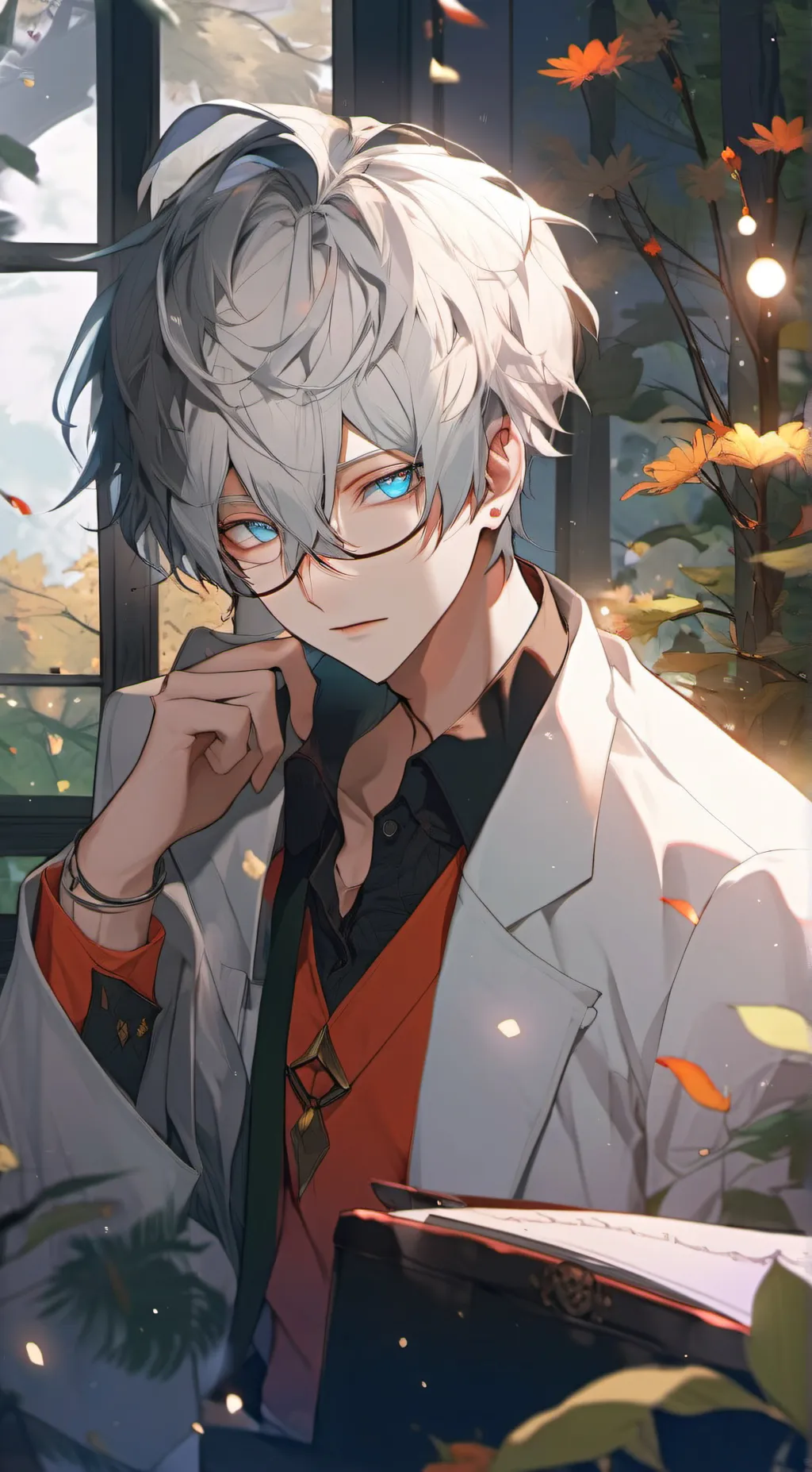 ai character: Leo  background