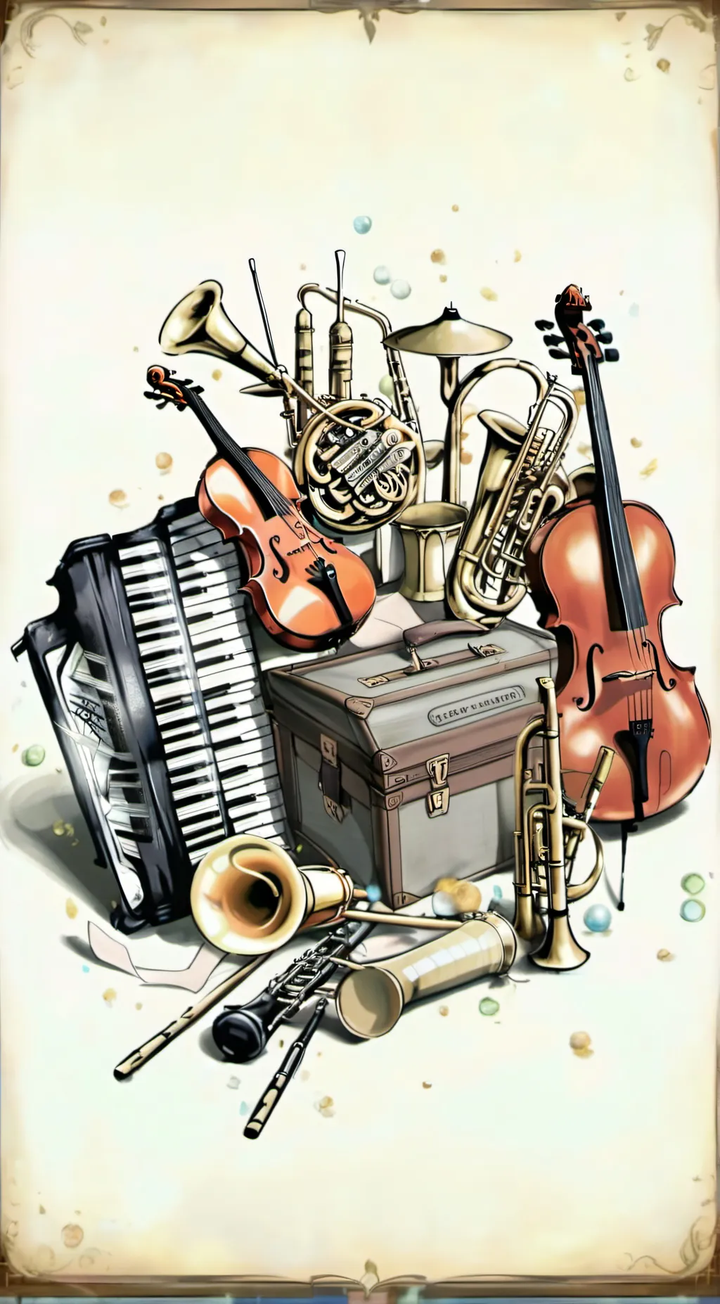 ai character: Instrument quiz background