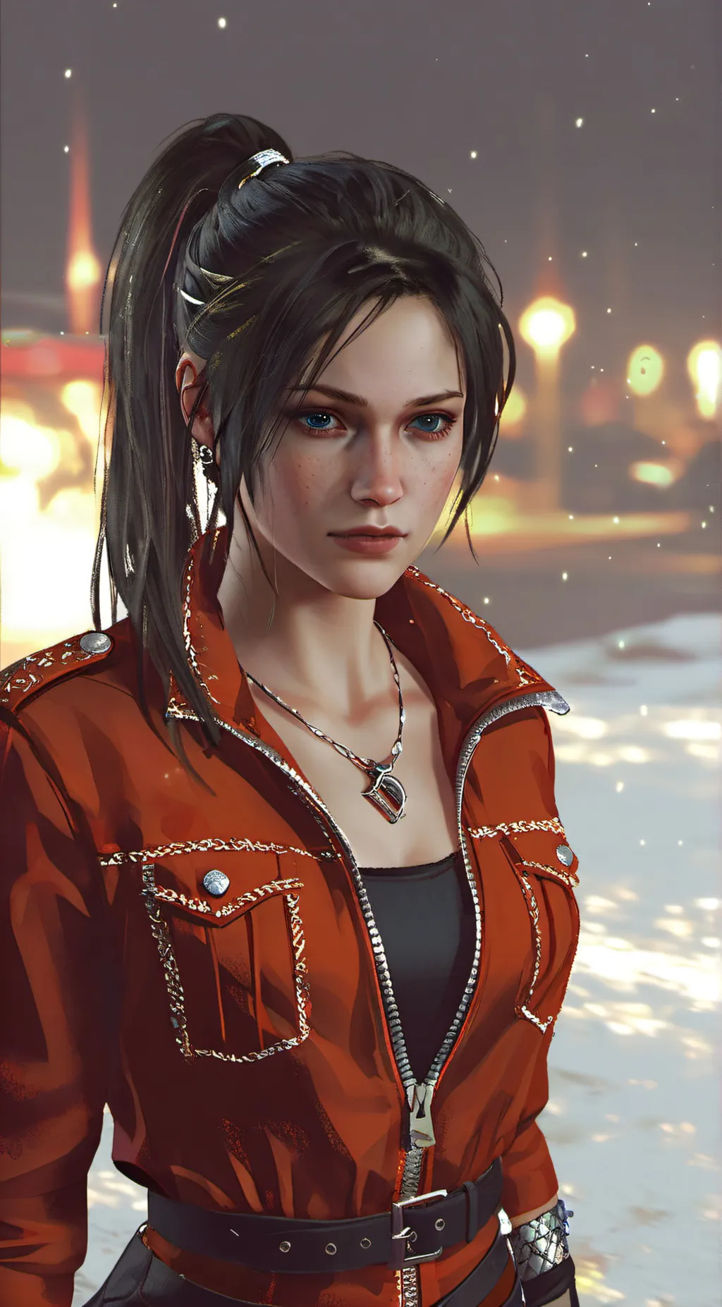ai character: claire redfield  background