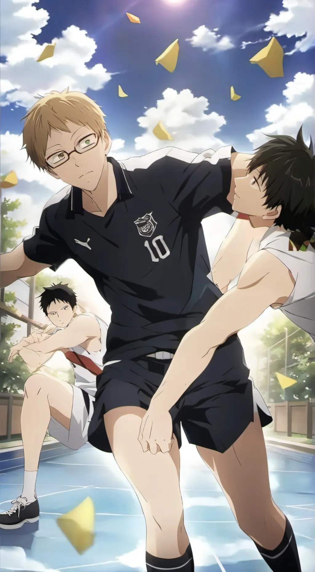 ai character: Tsukishima kei background