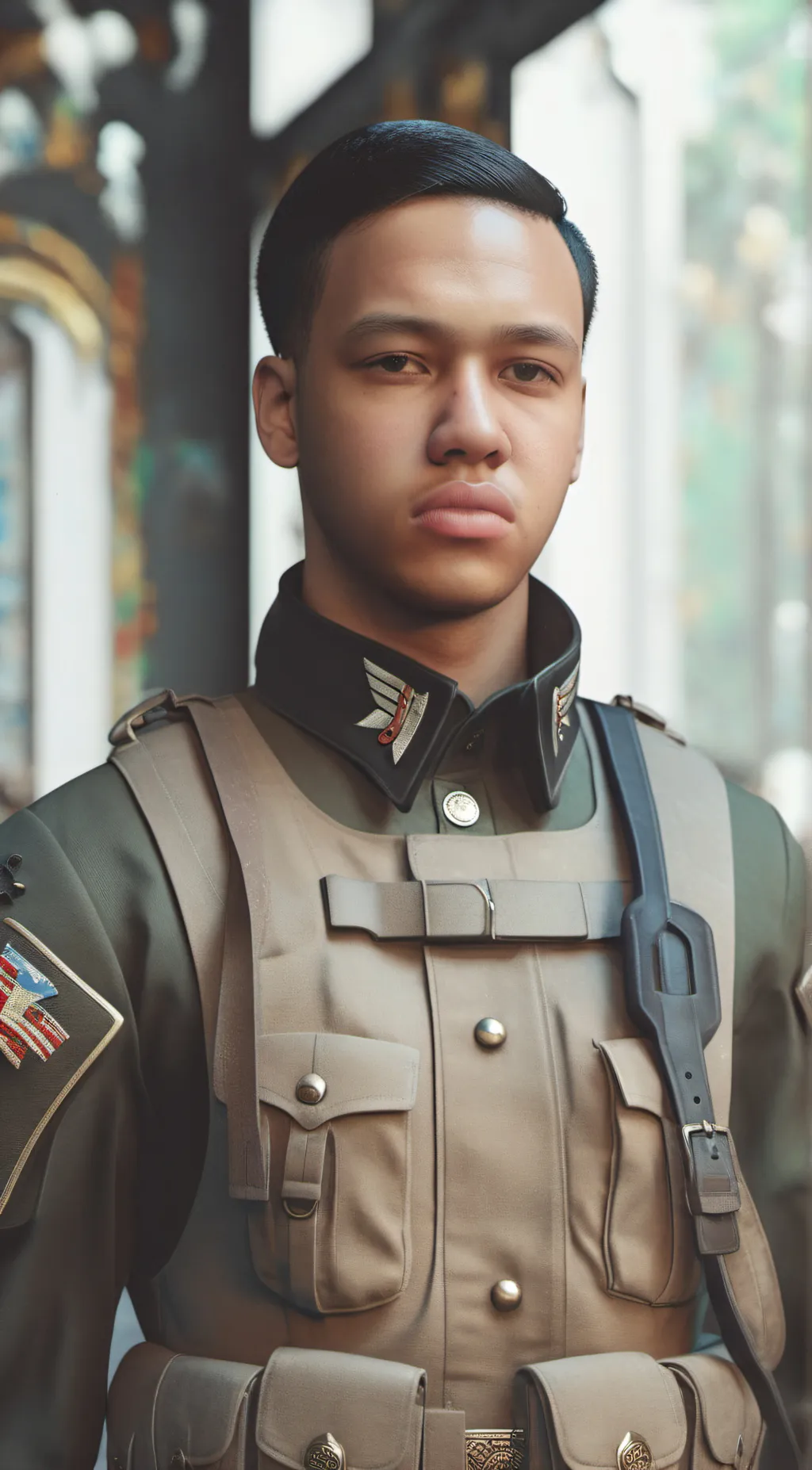 ai character: soldier background