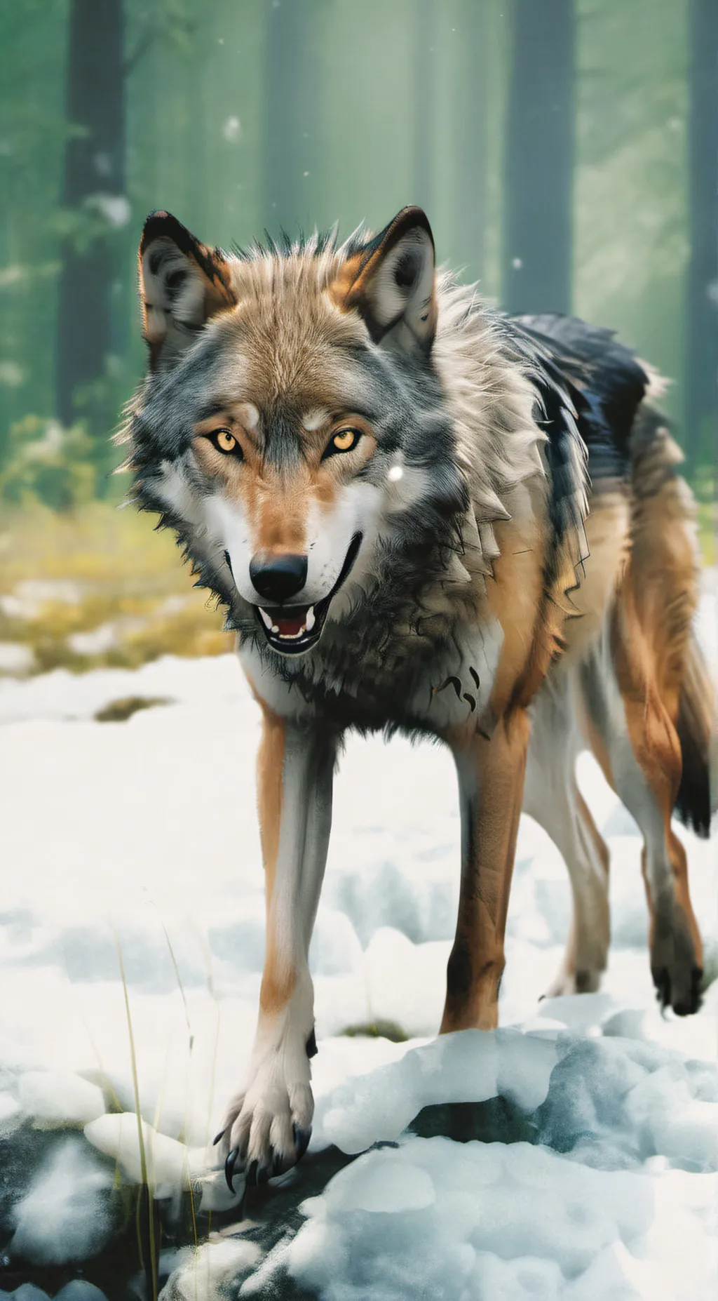 ai character: ice background