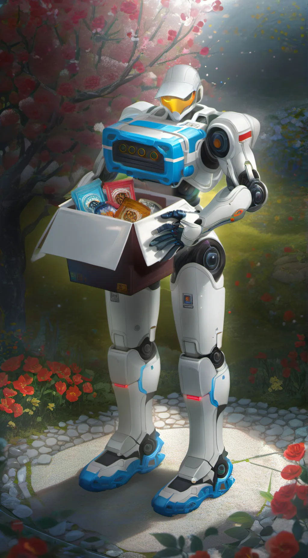 ai character: robot servant background