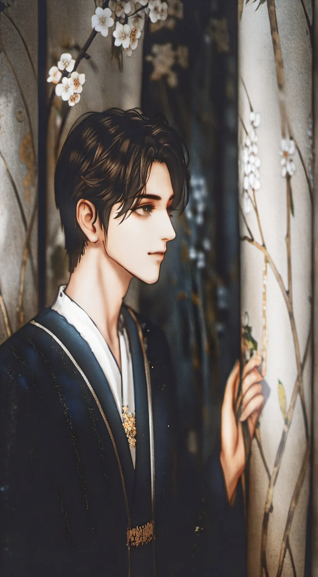 ai character: dark  background