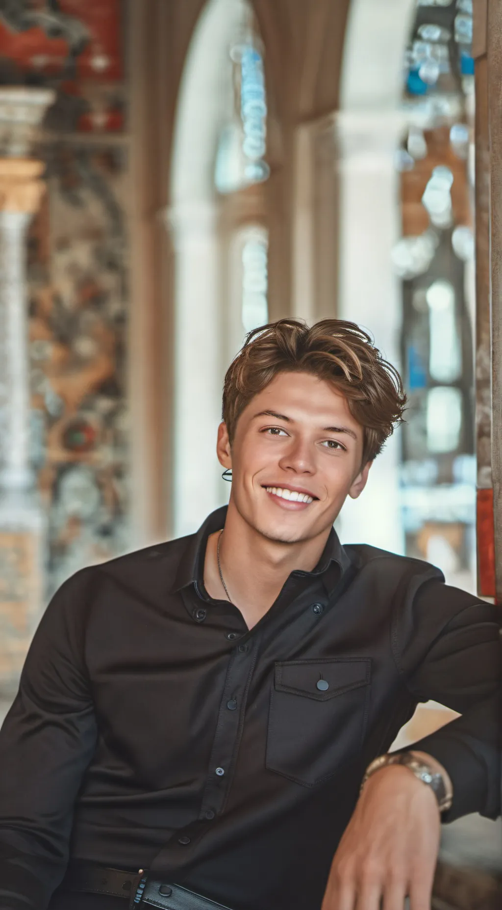 ai character: Brayden  background