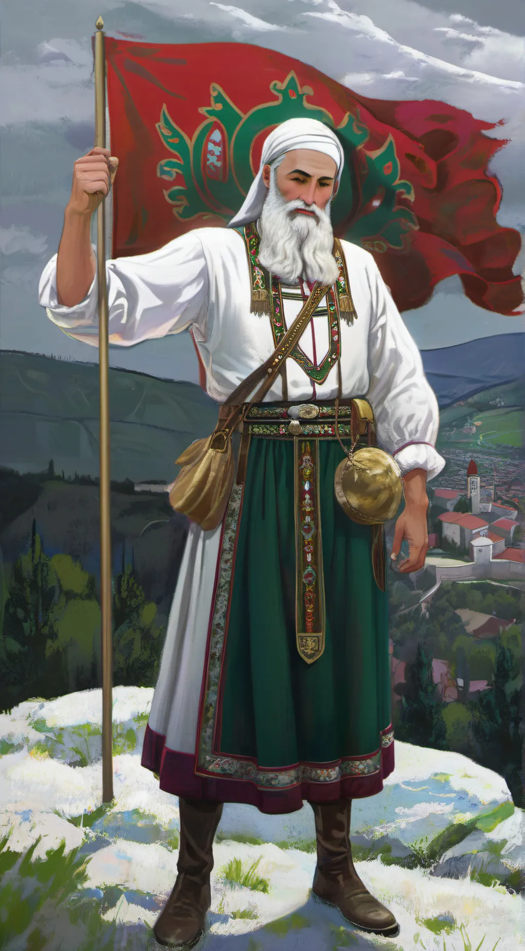 ai character: Вългария background