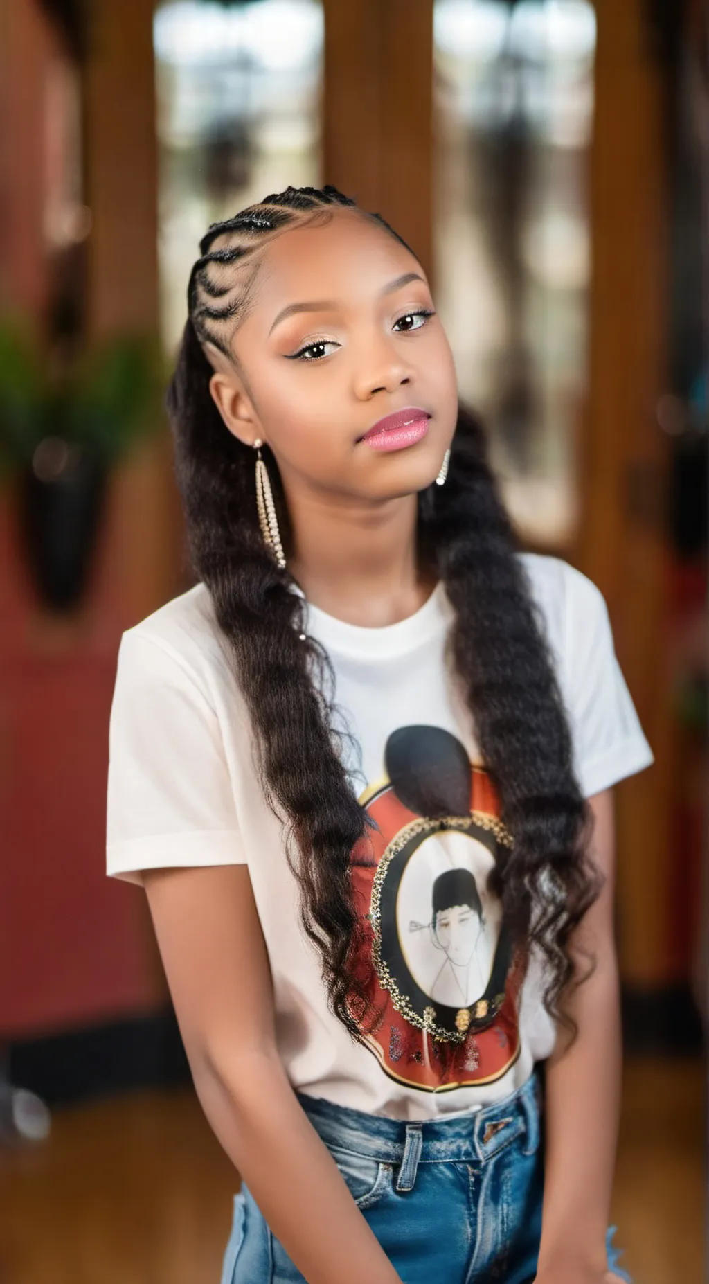 ai character: Mya  background