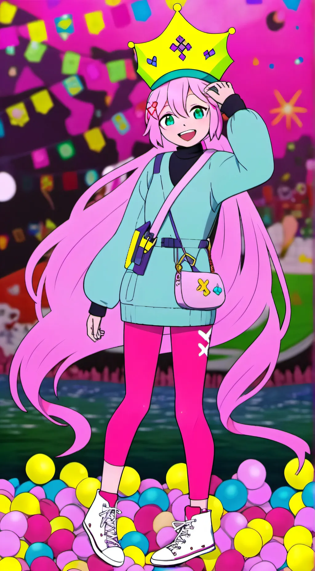 ai character: X-drop background